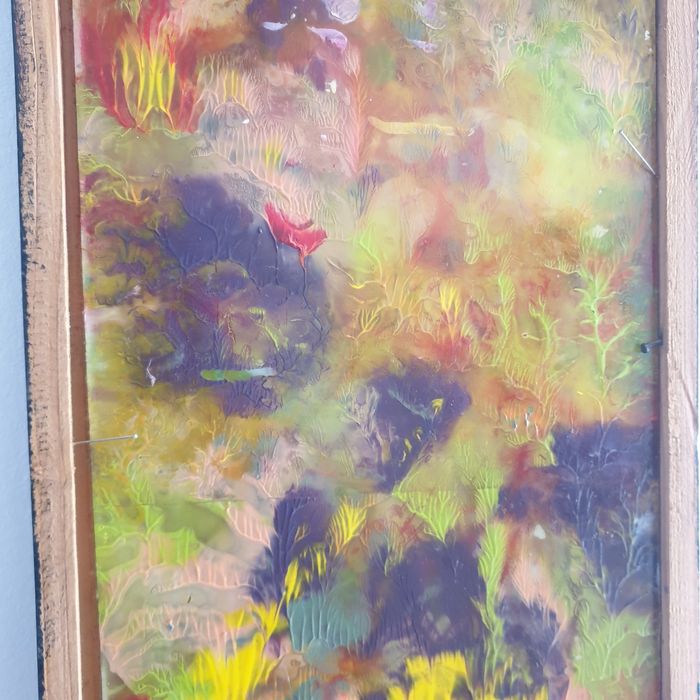 Tablou pictat pe sticlă