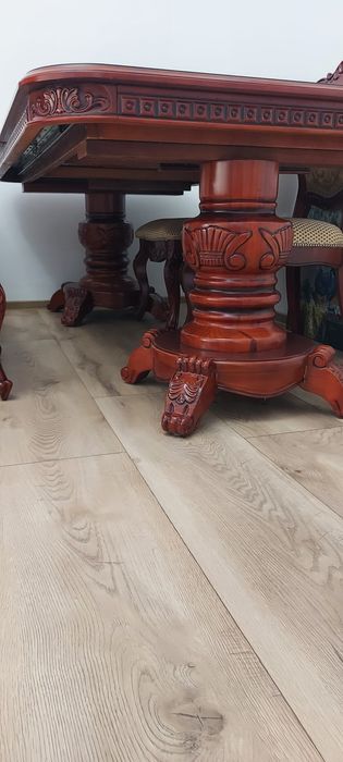 Set masa, scaune regal rc  lemn masiv