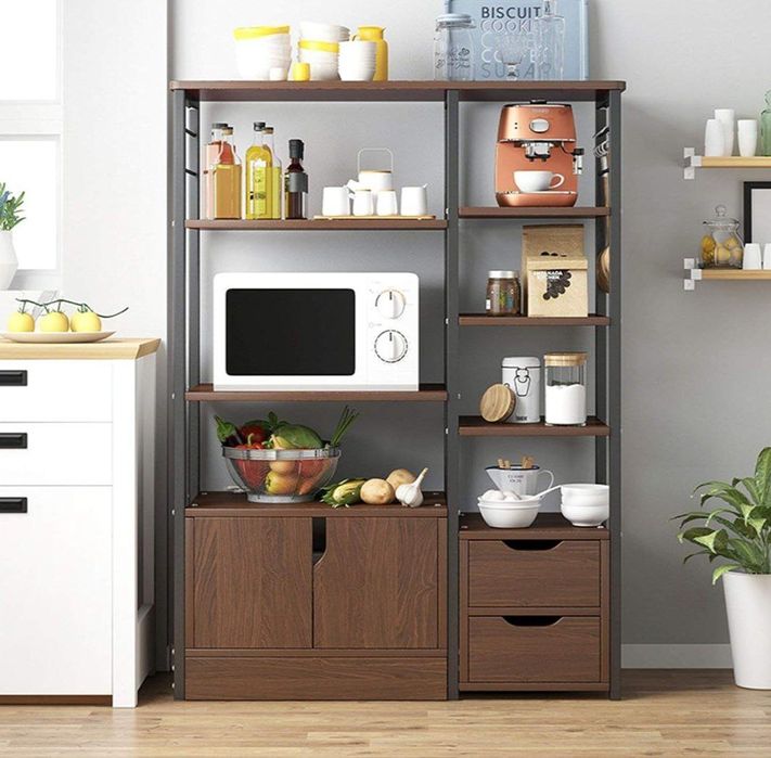 Шкаф сервант с полками для кухни