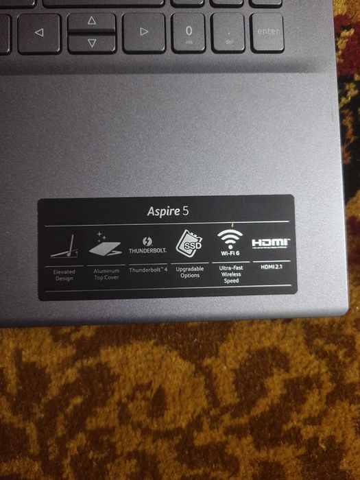 Acer aspire 5  8/512