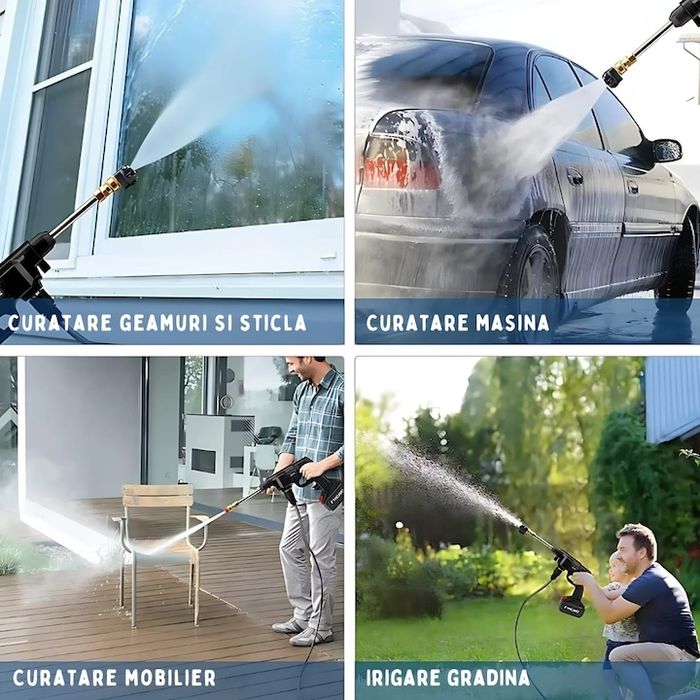 Акумулаторна Водоструйка 22 Бара, 1бр Батерия 48V 8Ah, Зарядно