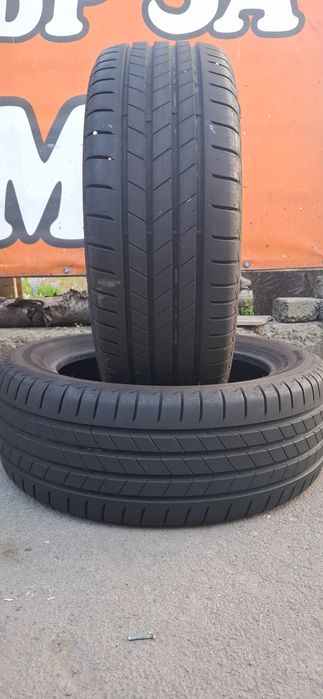 2бр. 215/55/17 Bridgestone 7mm грайфер, дот 23г. Безплатен монтаж