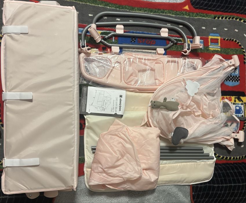 Бебешка кошара Kikkaboo Dreamy bear с включен поръчков матрак