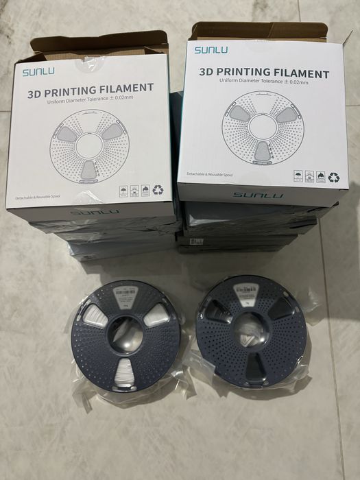 Filament Imprimanta PETG 1.75 mm Alb/Negru + diferite culori