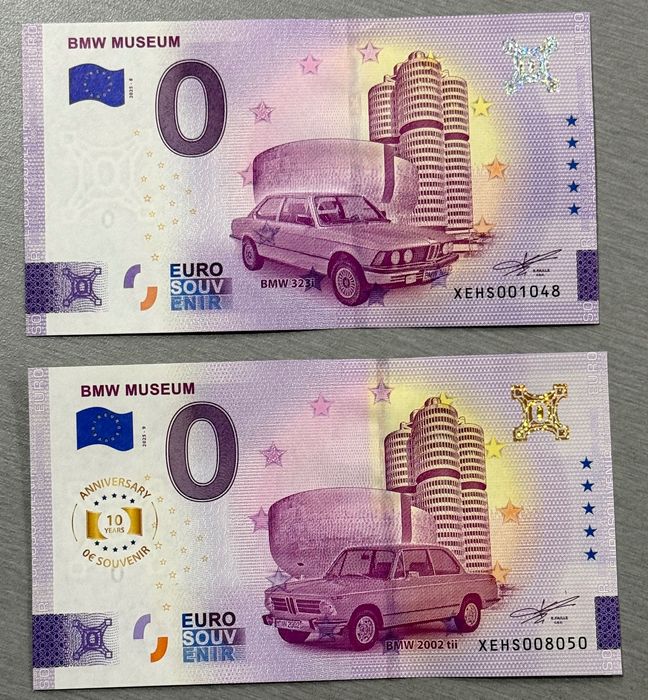 Сувенирни Нулево  евро  0 банкноти Порше  БМВ и други