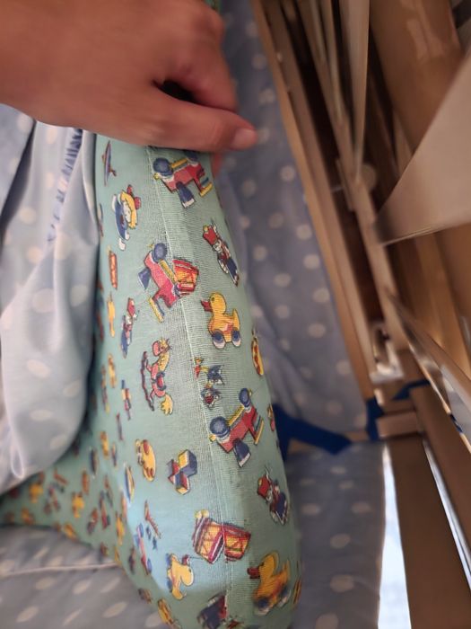 Детская кроватка, матрас, бортик, постельный набор