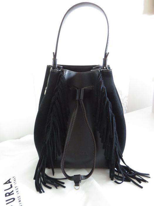 Чанта Furla Miastella Fringe bucket bag, нова
