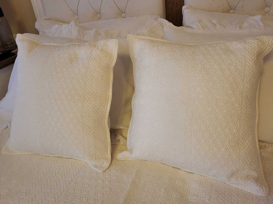 Față de pernă din bumbac cu model în relief ZaraHome 50x50cm 2 buc