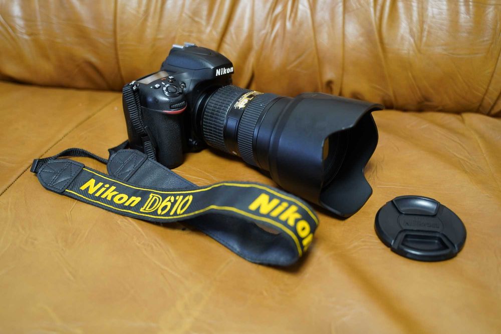 Vand Nikon d610 si obiectiv Nikon 24-70 f2,8