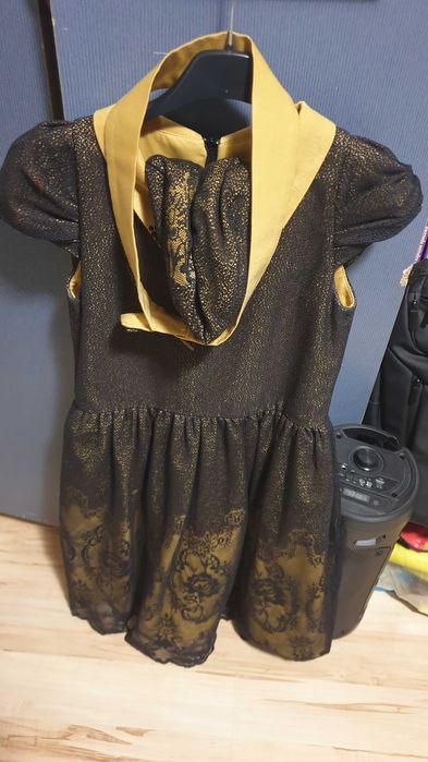 Страхотна официална дантелена Рокля JUNONA с таке за деца 12-13 г.