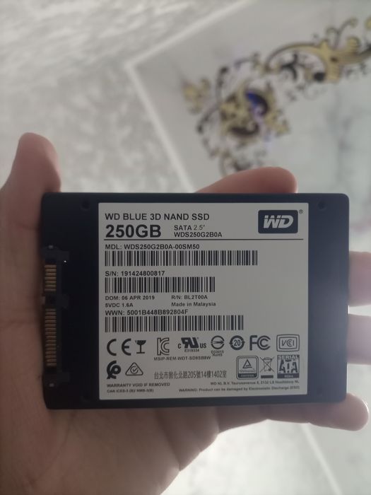 SSD SATA 250GB              .