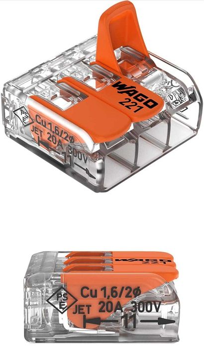 Клеми -Wago: КУТИЯ с 50 бр.3 проводни