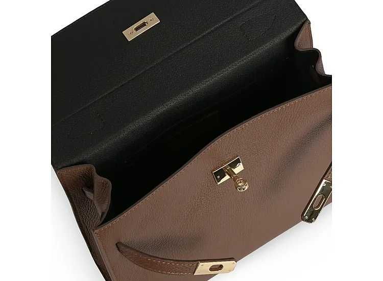 VERA "Kesperada" - Италианска Чанта от естествена кожа, кафяв цвят