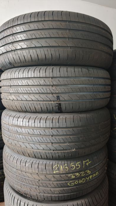 Set 4 anvelope noi vara  noi GoodYear 215 55 17, dot.3323, pret/buc.