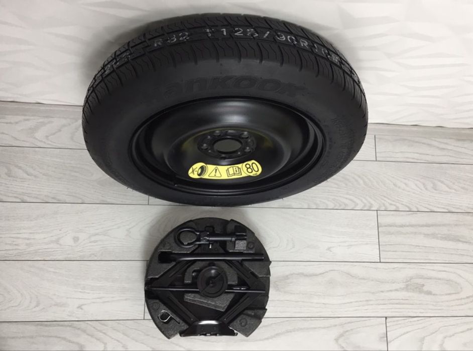 Kit Roata Rezerva Slim Ford 5x108 R16 Cric, Cheie Roti