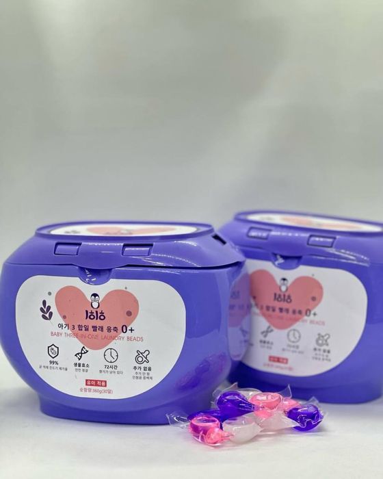 Детский гипоаллергенный гель для стирки 0+ капсул для стирки оргинал