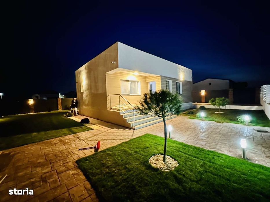 Casă modernă de vânzare Comuna Berceni – 4 Camere - teren  420 mp