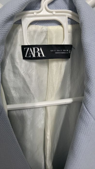 Sacou elegant Zara bleu deschis,cambrat, marimea S