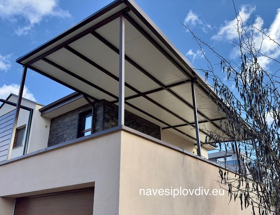 Навеси от термопанел. Изработка и монтаж. С възможност за остъкление