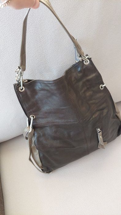 Дамска чанта / естествена кожа / Италия