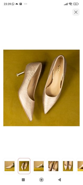 Туфли Tamido серебристый