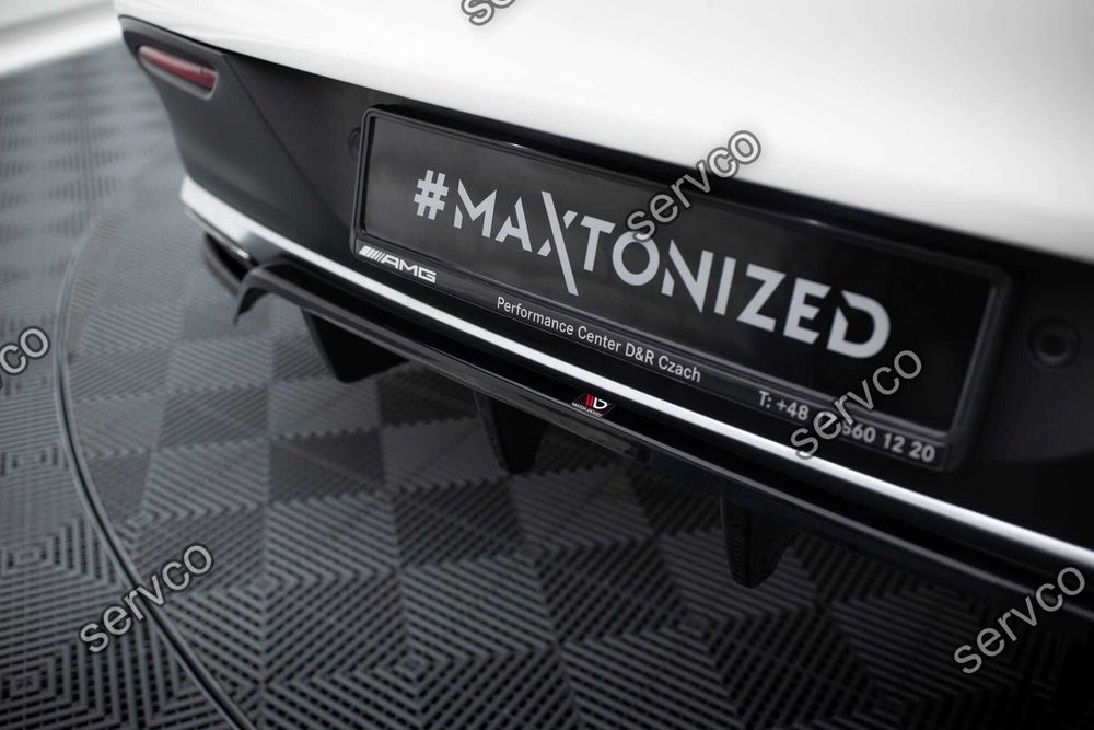 Prelungire splitter bara spate Mercedes GLE C292 43 AMG Coupe 2015-2019 v5 - Maxton Design