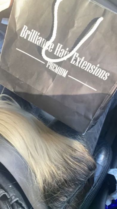 Естествена руса коса с тъмен корен