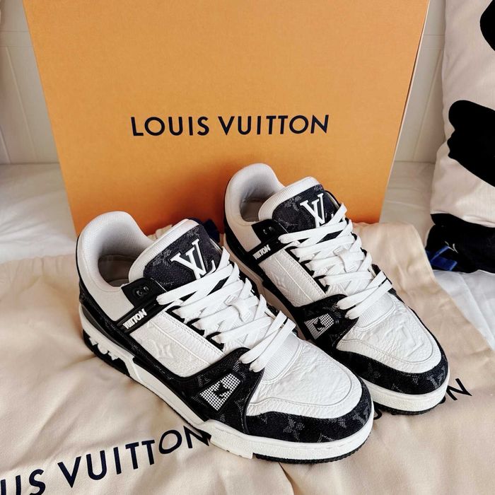 #NOU# Louis Vuitton Trainers Black White - Livrare Verificare Colet -
