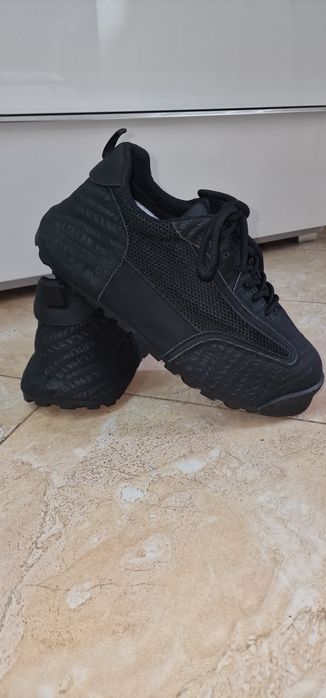 Дизайнерски  мъжки  обувки от кожа и плат