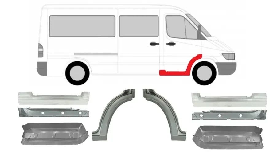 Scara treapta prag mercedes sprinter vw lt  piese aripa bara grila far usa panou reparatie