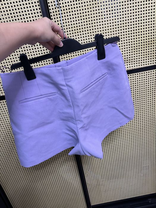 Мини шорты Zara, лиловые