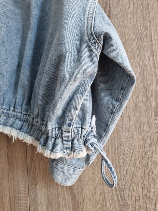 Дамско дънкено яке,светъл деним