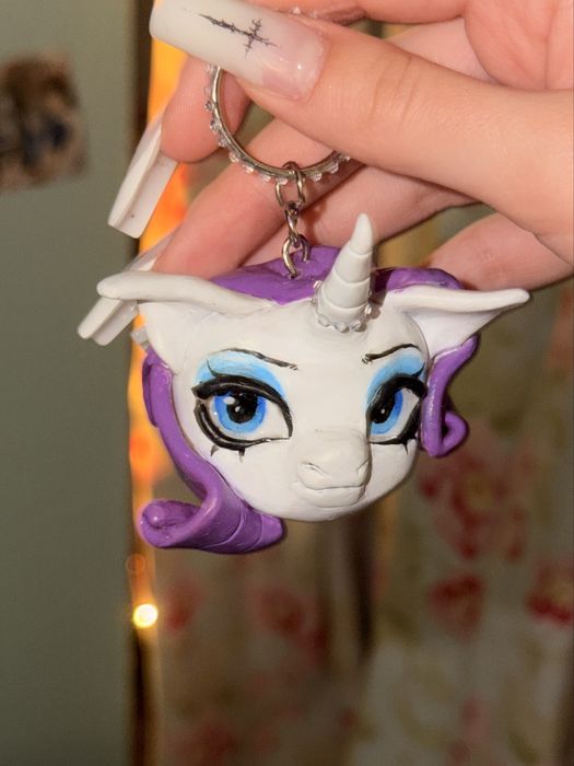 брелок рарити из глины (ручная работа) my little pony пони