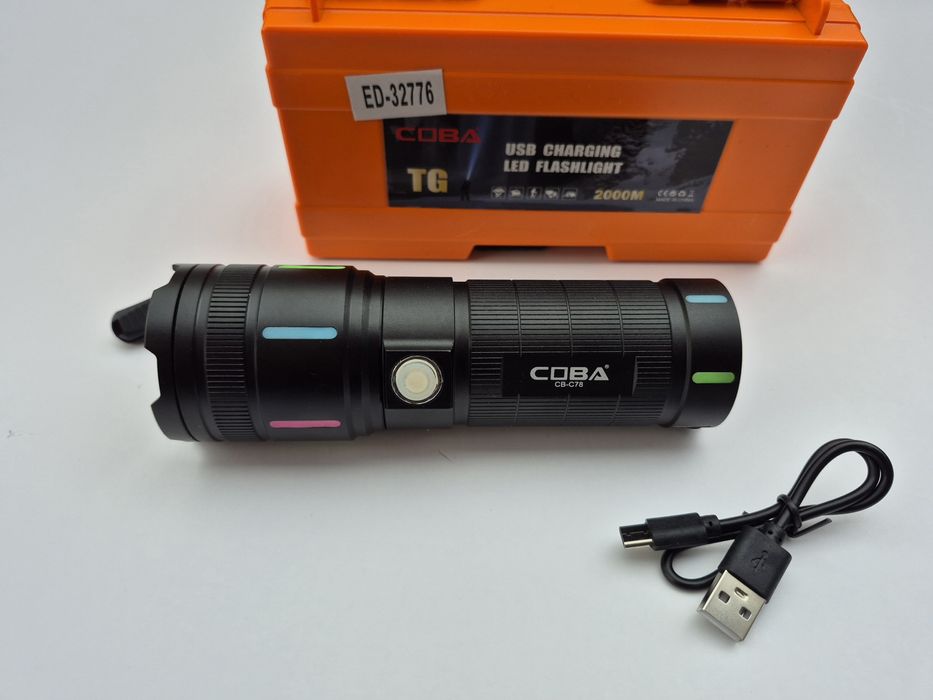Мощен LED фенер COBA C78 ,2000м