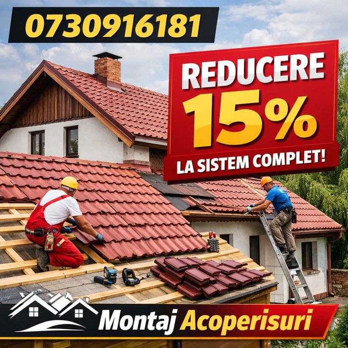 Montaj si reparatii acoperisuri, dulgherie mansardari sisteme pluviale