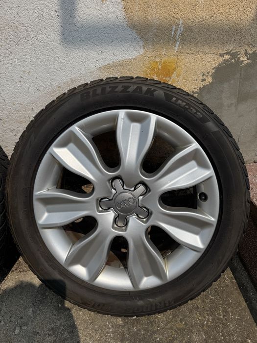 Jante Audi A1 A3 A4 cu cauc Bridgestone iarna 195/50/R16 dot2016 5-6mm