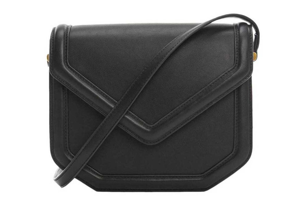 Дамска чанта през рамо Mango Envy, черен цвят