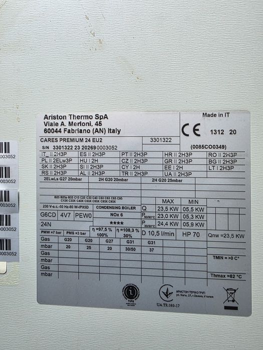 piese centrala ARISTON Cares premium 24 EU2