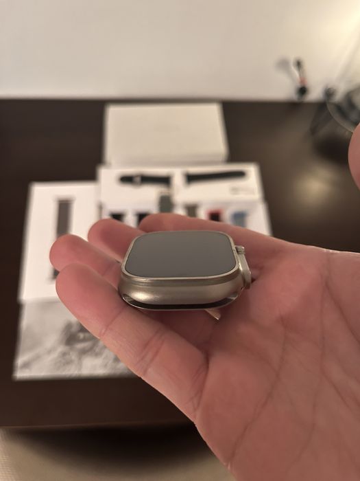 Apple watch ultra 49mm Titanium Green Alpine Loop S
