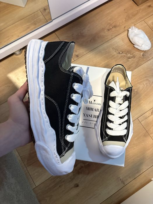 Maison Mihara Yasuhiro Hank OG Sole Black And White Canvas