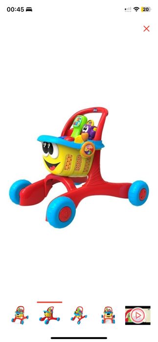 Говорящая тележка, ходунки-каталка chicco