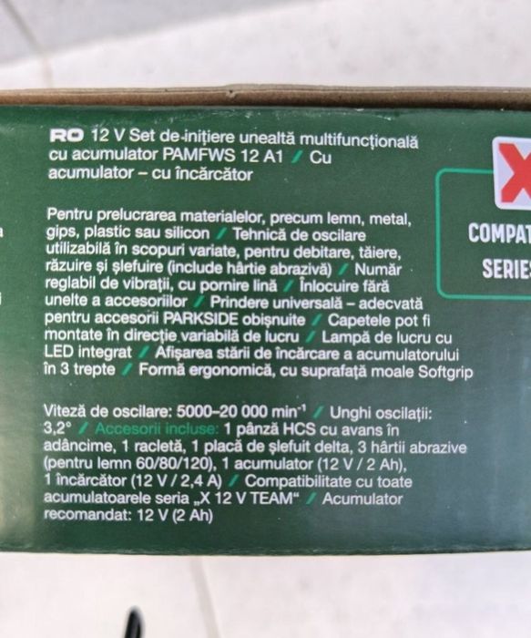 Unealta multifuncțională parkside pe acumulator 12 v set grădinărit