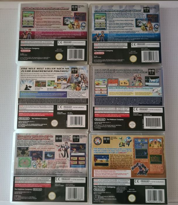 Carcase Jocuri Pokemon Nintendo Ds Originale Cu Manuale Limba Germana