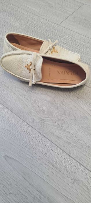 Mocasini piele naturala Prada
