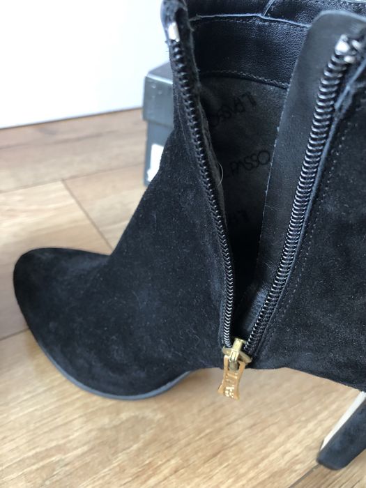 IL PASSO botine elegante piele intoarsa toc inalt 11.5cm | 39 | ghete