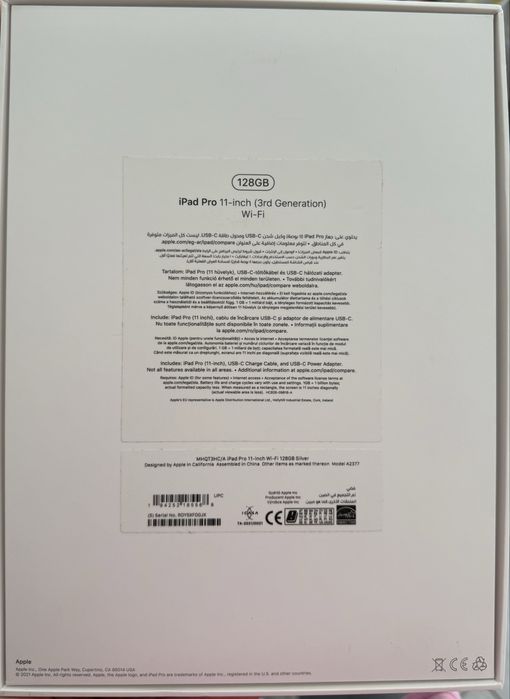 iPad Pro 11” 3rd Gen 128GB