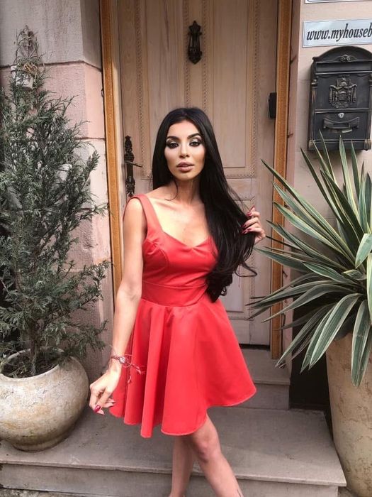 Къса ефектна рокля с гол гръб - MEGZ