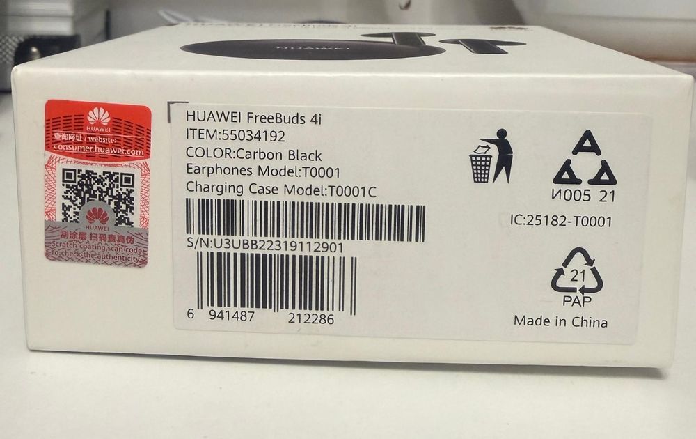 Casti Huawei FreeBuds 4i negre