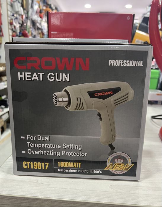 Фен строительный “CROWN”технический фен