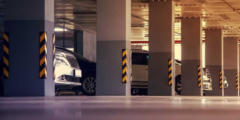 подземная парковка. underground parking. Жилой комплекс Элегант